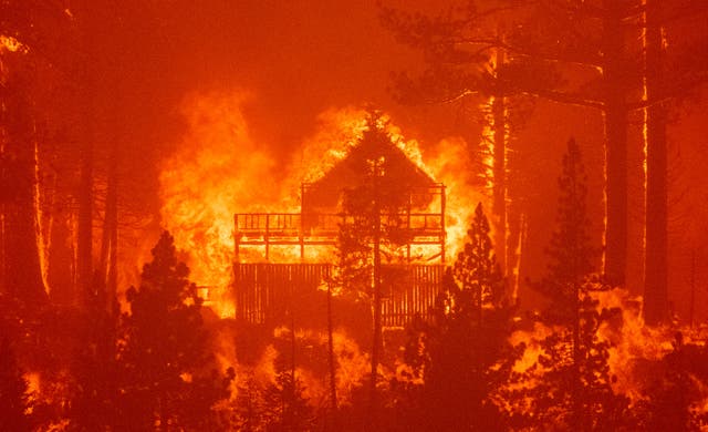 <p>The Dixie fire is continuing to burn in California </p>