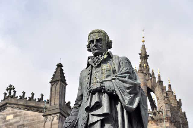 <p>Adam Smith argued that we’re guided by an ‘impartial spectator’ and have the ability to judge our own and others’ behaviour  </p>