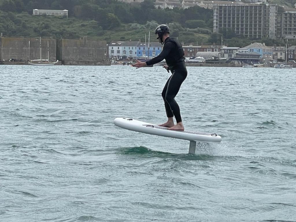 ‘You’re going to fall off – a lot,’ says Trewern about learning to Fliteboard