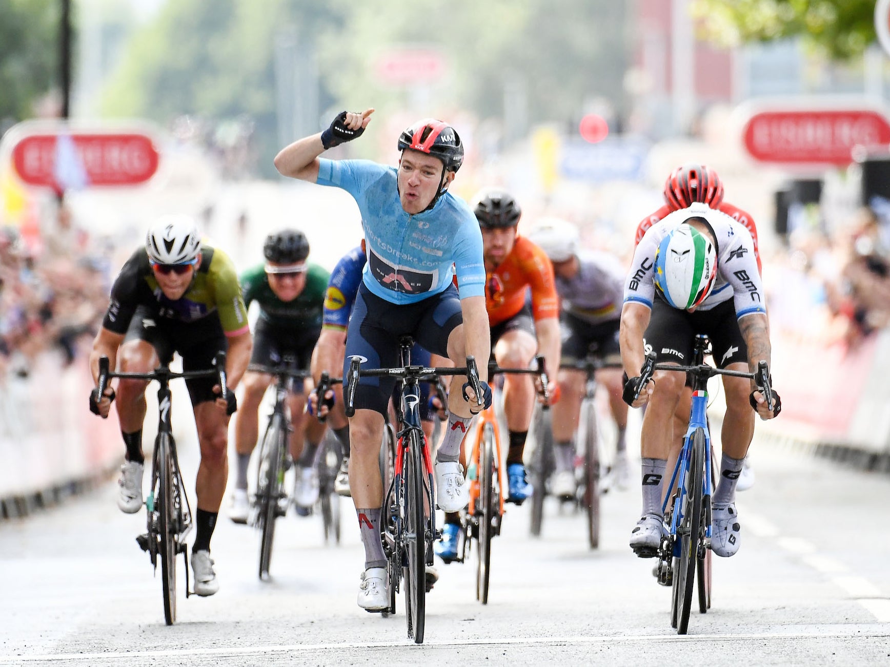 Hayter won stage five of the Tour of Britain and finished second overall