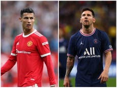 ‘It’s not over’: Cristiano Ronaldo and Lionel Messi’s last dance frames new Champions League season