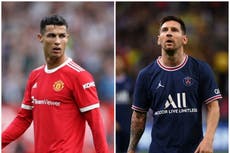 ‘It’s not over’: Cristiano Ronaldo and Lionel Messi’s last dance frames new Champions League season