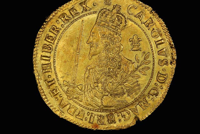<p>The rare and expensive Triple Unite was only minted by Charles I during his Civil War exile in Oxford </p>