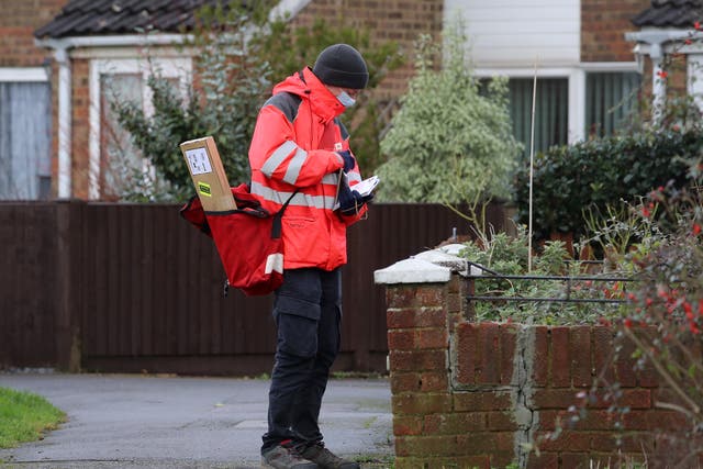 Royal Mail headed the FTSE 100 on Monday (Gareth Fuller/PA)