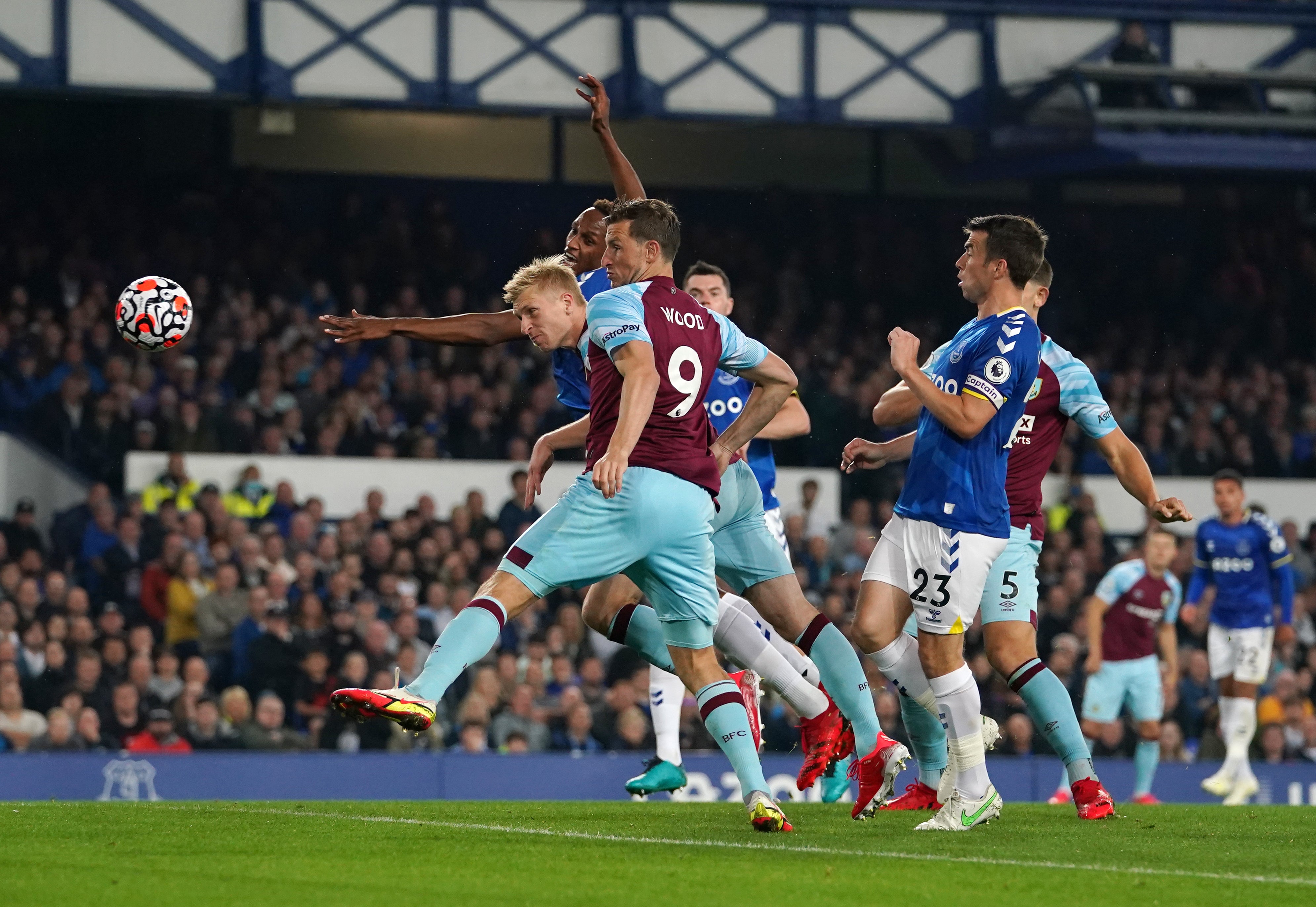 Ben Mee scores the opening goal