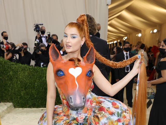 <p>Kim Petras represents ‘horse girls’ at Met Gala</p>