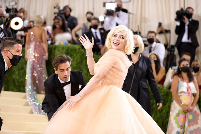 <p>Met Gala co-chair Billie Eilish summoned the spirit of Marilyn Monroe in her dress and make-up </p>