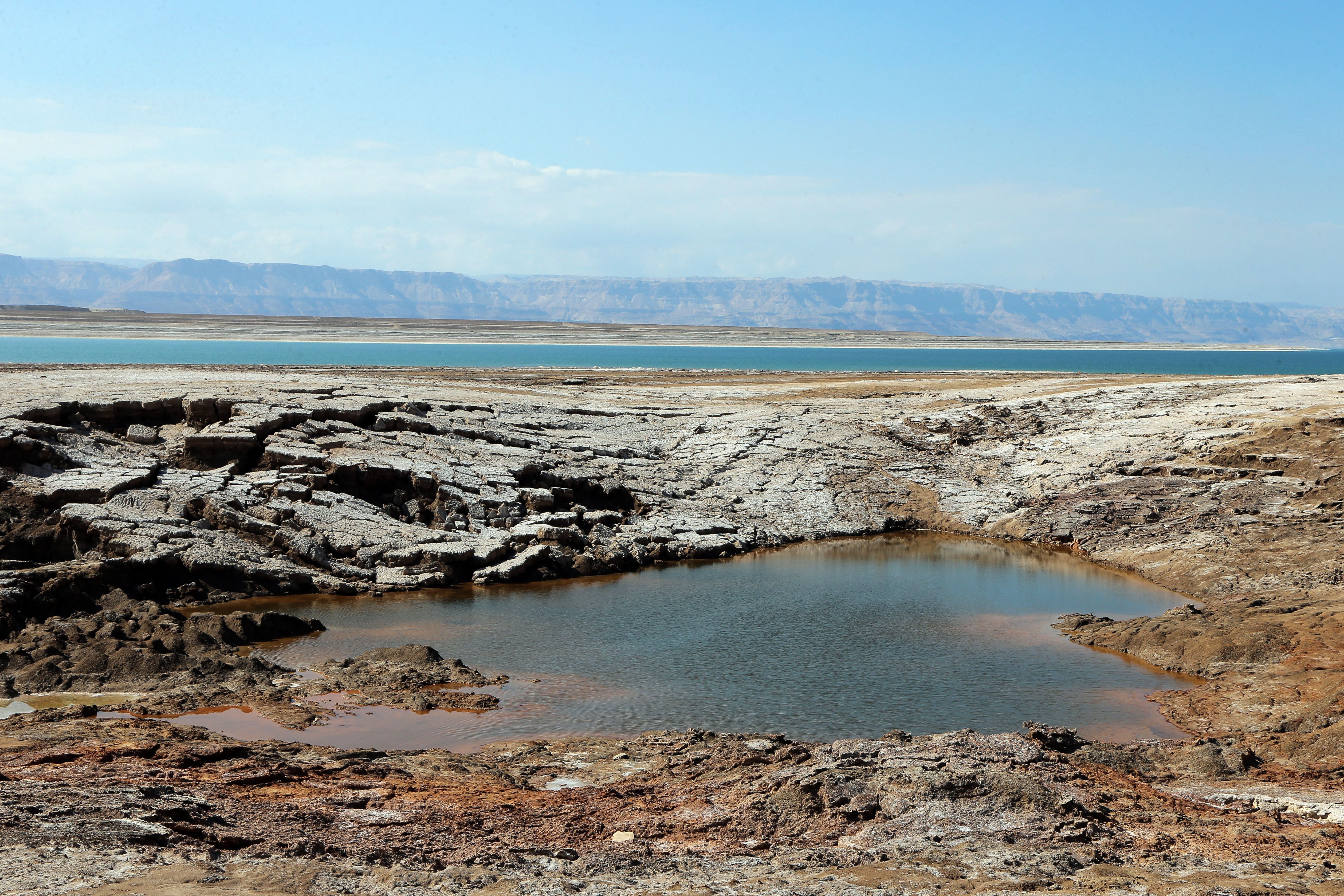 File image: Officials from Jordan point out that the pond where the water turned red is isolated from the waters of the Dead Sea and small in size