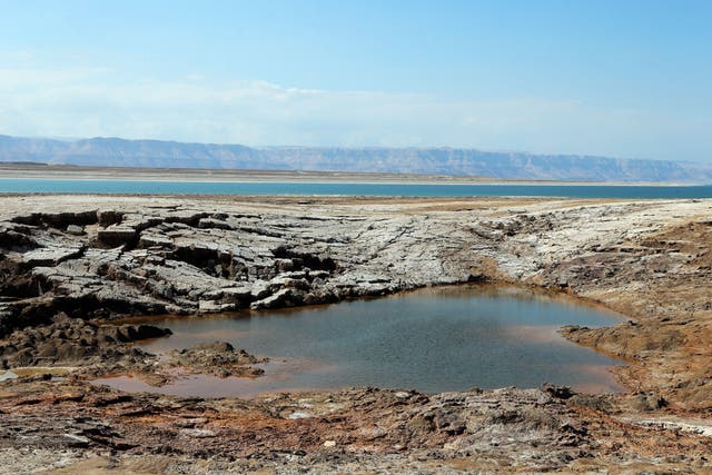 <p>File image: Officials from Jordan point out that the pond where the water turned red is isolated from the waters of the Dead Sea and small in size</p>