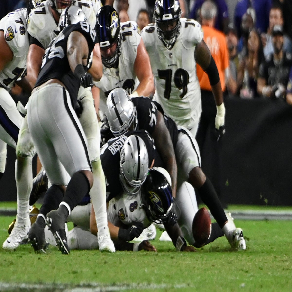 Carl Nassib's strip-sack helps Raiders in OT victory over Ravens