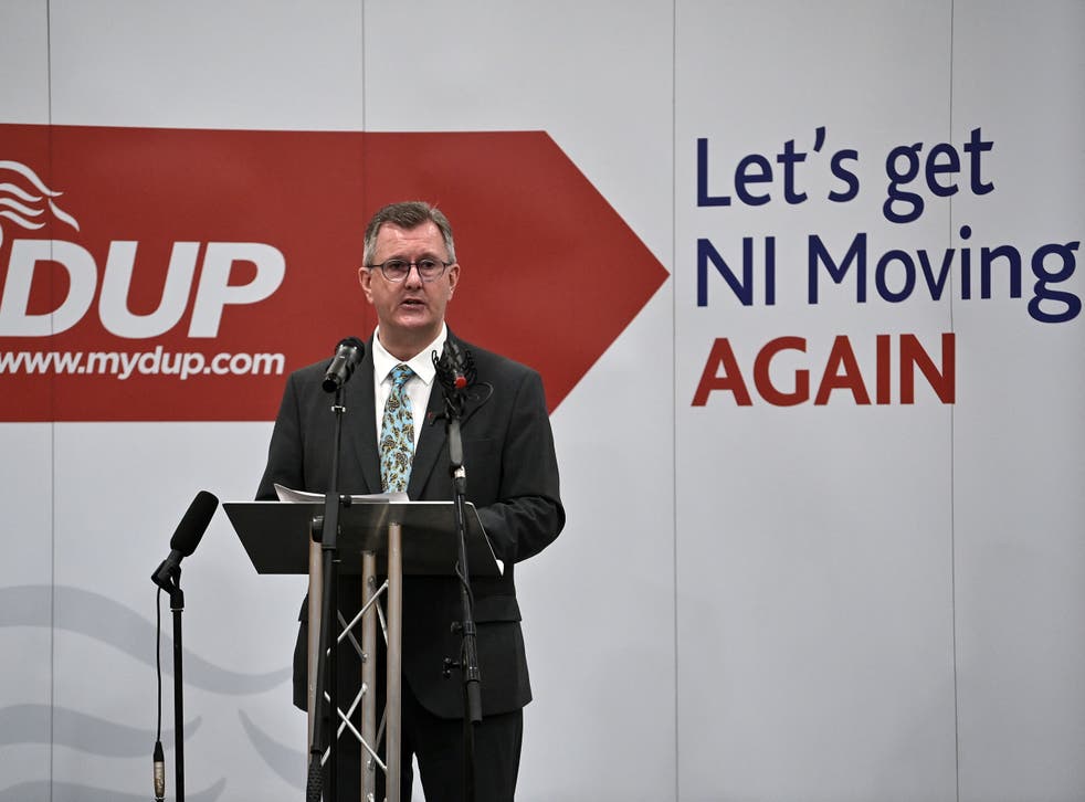 DUP leader Sir Jeffrey Donaldson