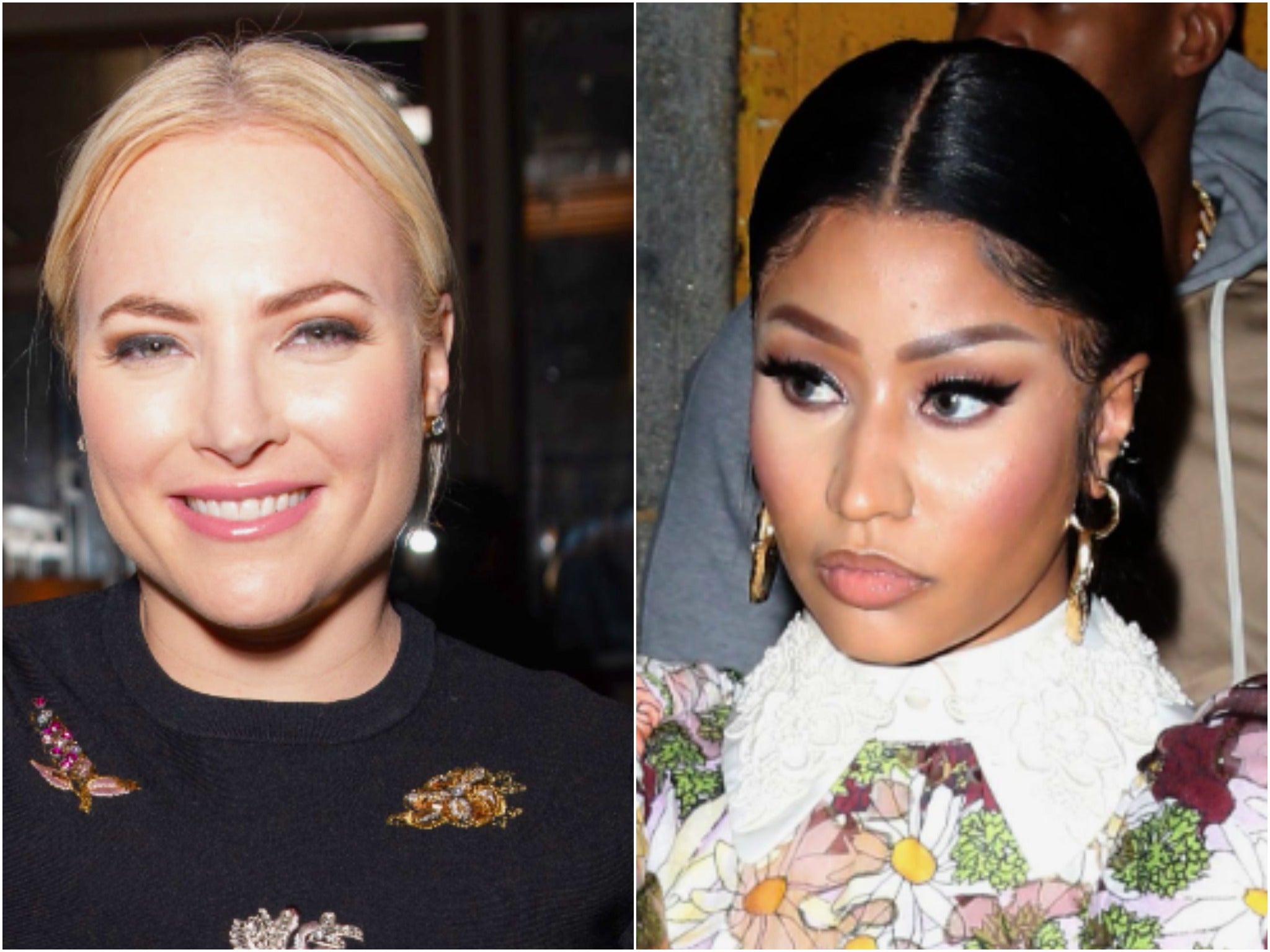<p>Meghan McCain Nicki Minaj</p>