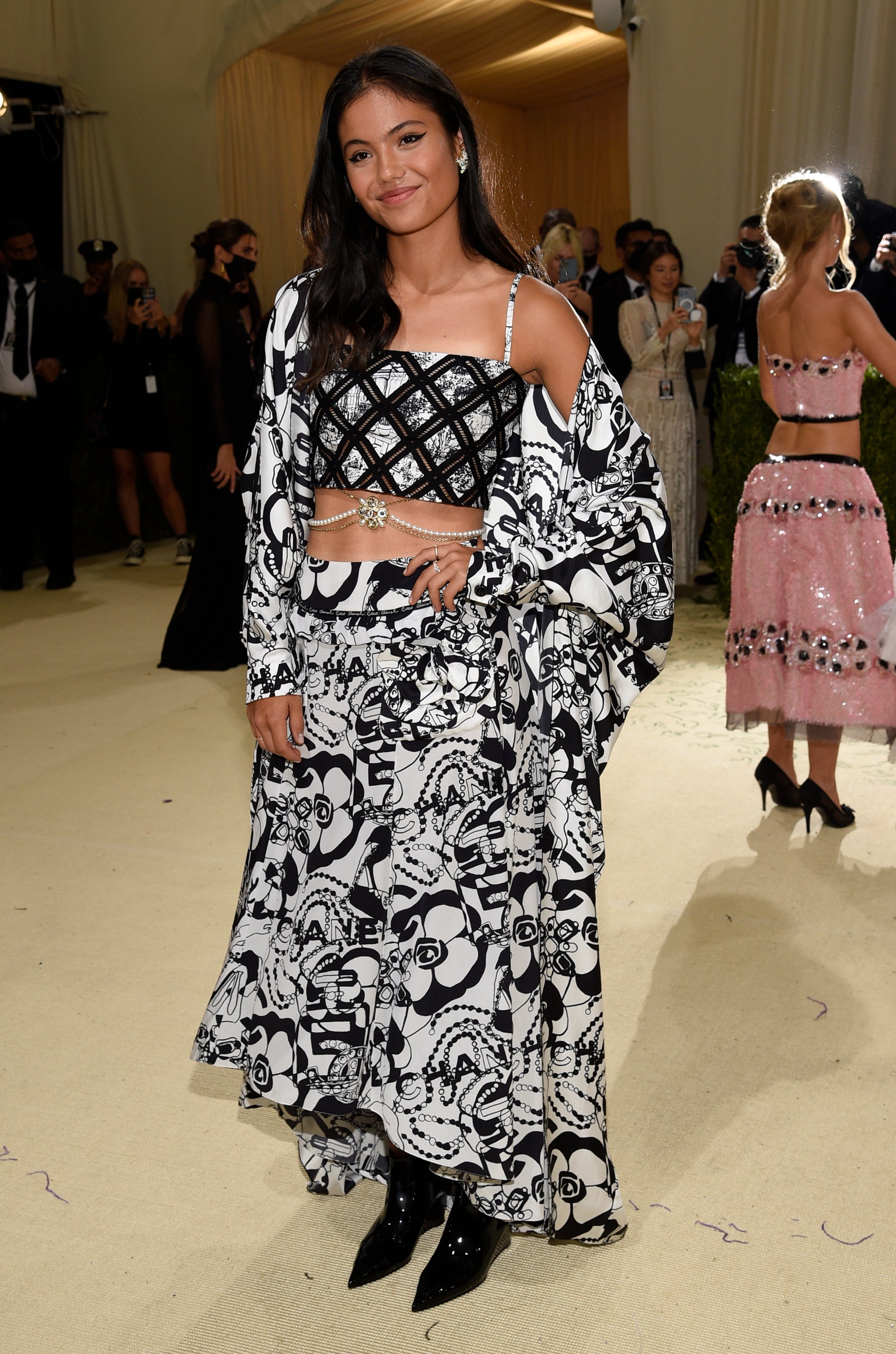 Emma Raducanu traded the court for the carpet as she made an appearance at the Met Gala (Evan Agostini/Invision/AP)