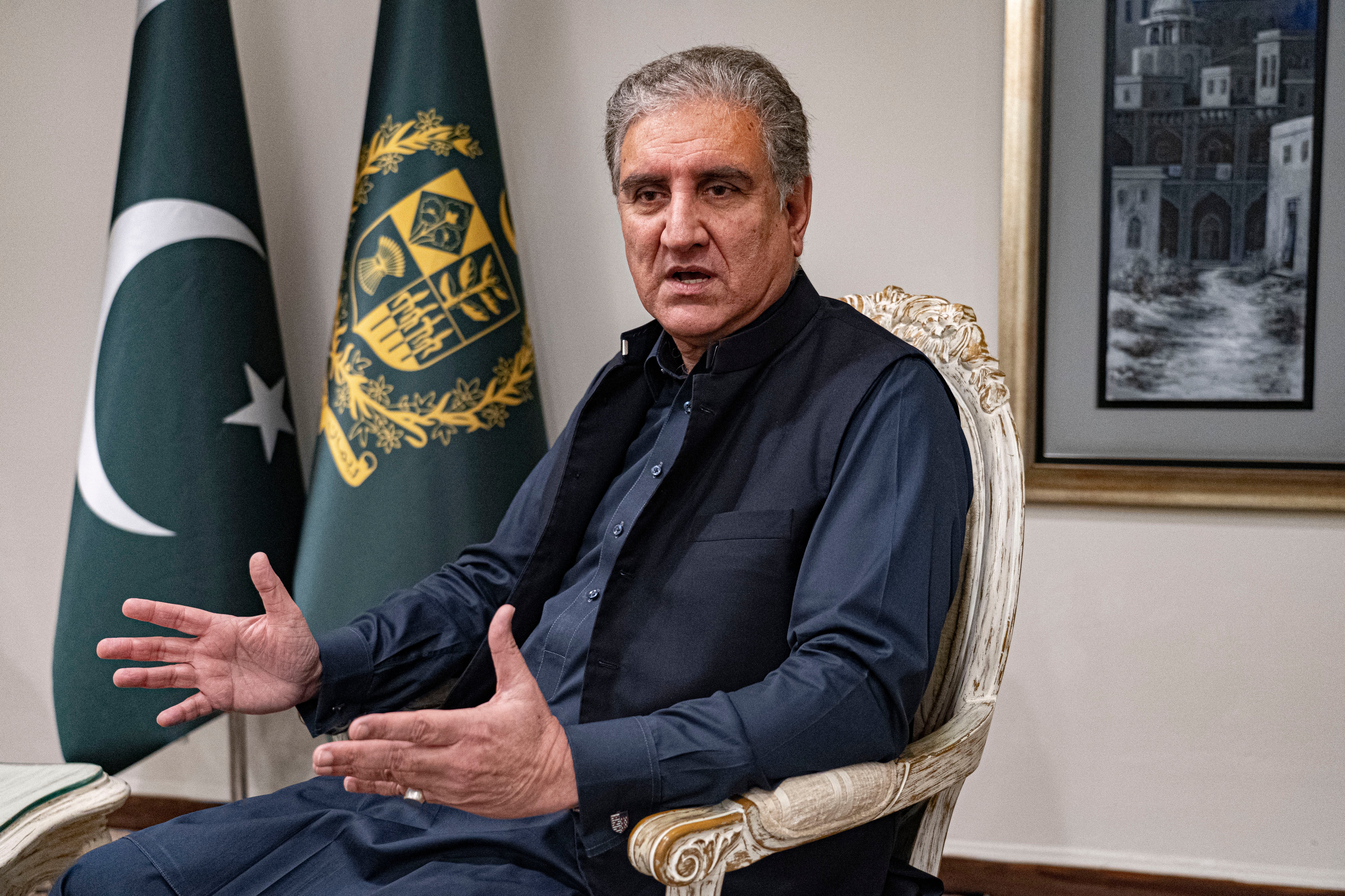 Pakistan’s foreign minister said he had received assurances from the Afghan Taliban that they would not stage terror attacks on Pakistan from Afghanistan