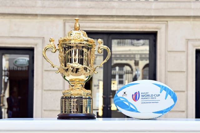 <p>The Rugby World Cup trophy</p>