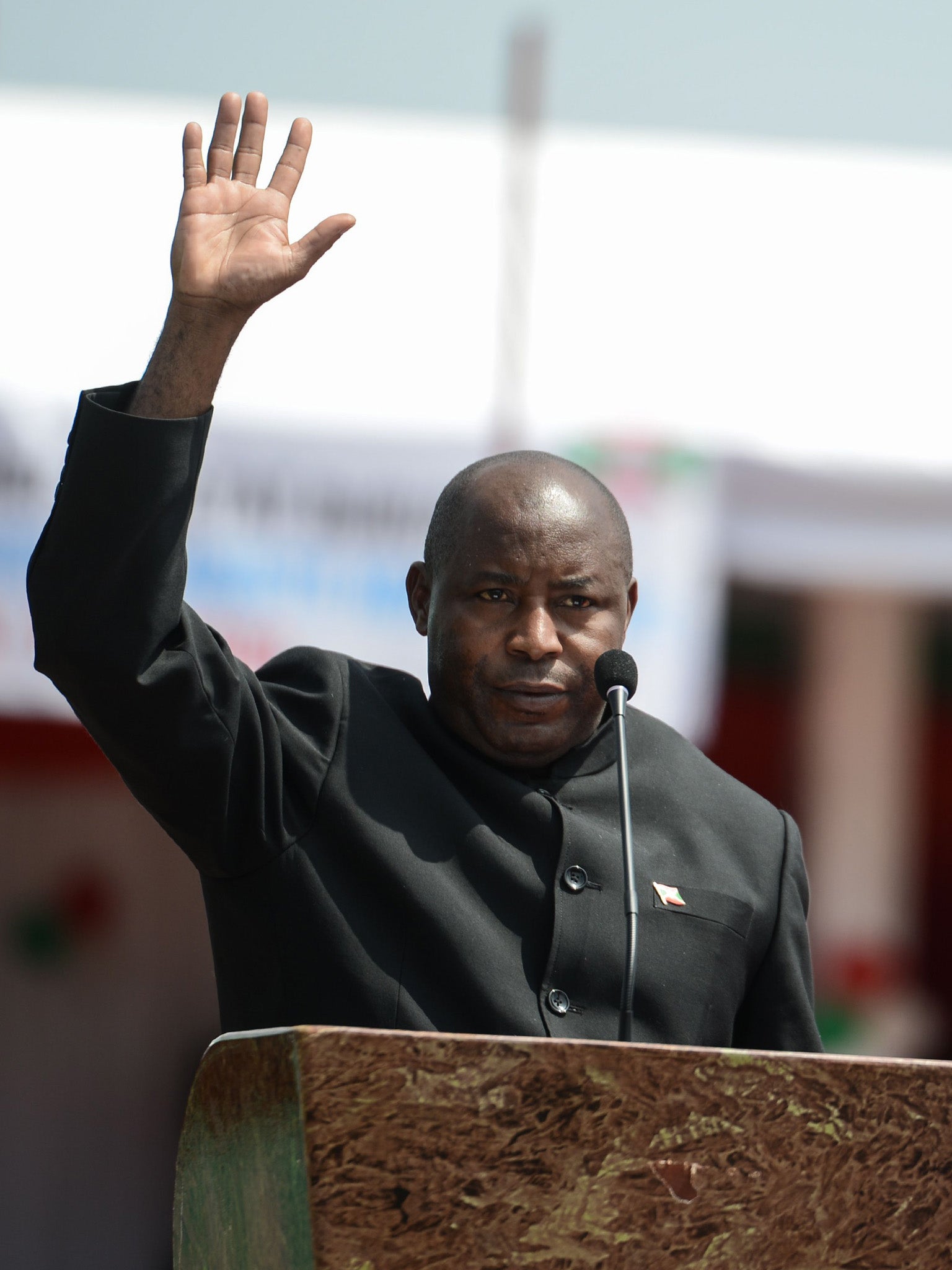 Burundi’s elected president Évariste Ndayishimiye is sworn in in June 2020