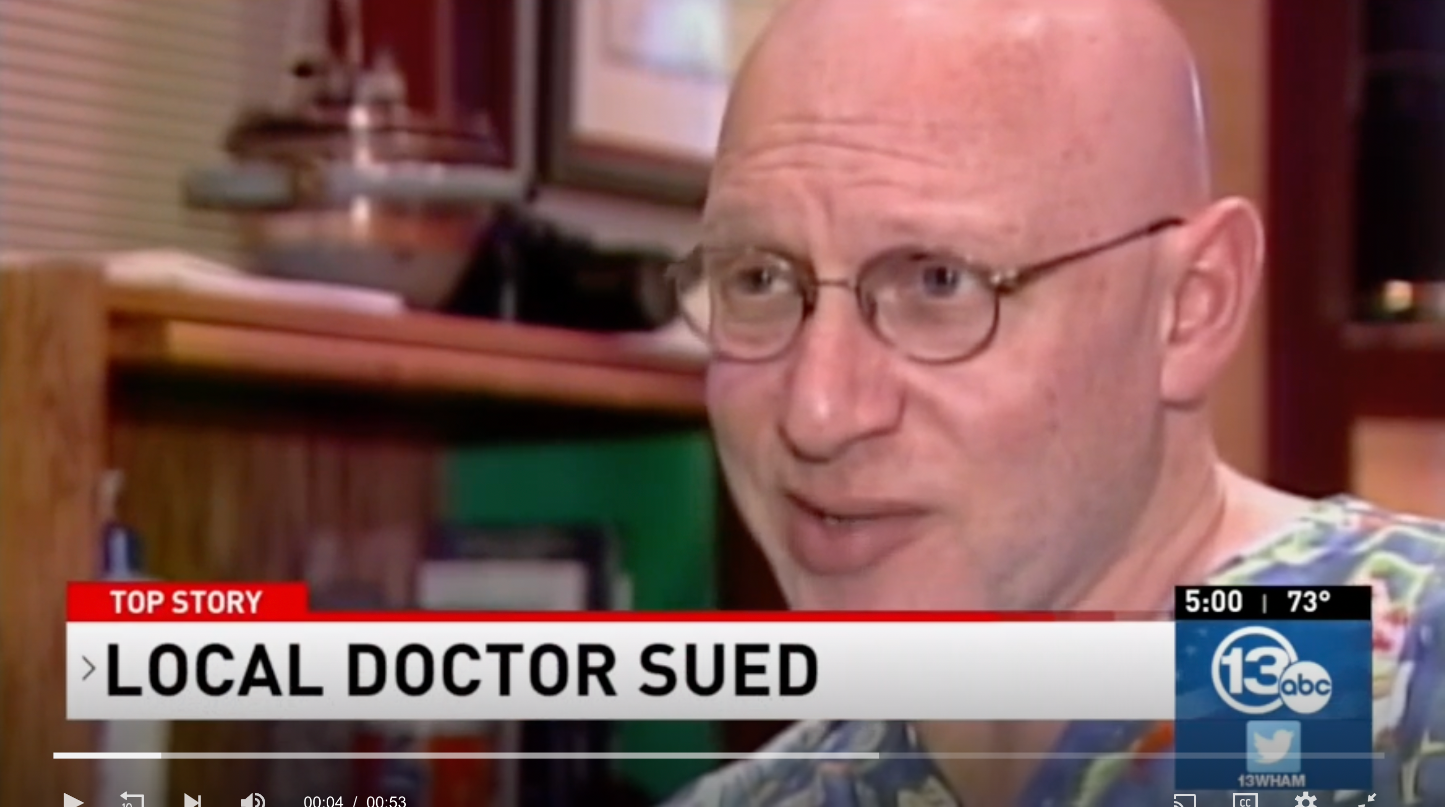 Dr Morris Wortman is being sued by an unnamed woman after artificially inseminating her mother.