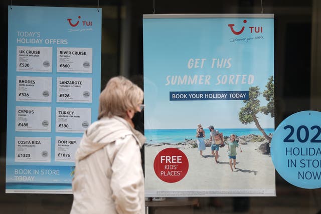Seven out of 10 travel companies with staff on furlough plan to make redundancies once the scheme ends this month, according to a new survey (Andrew Matthews/PA)