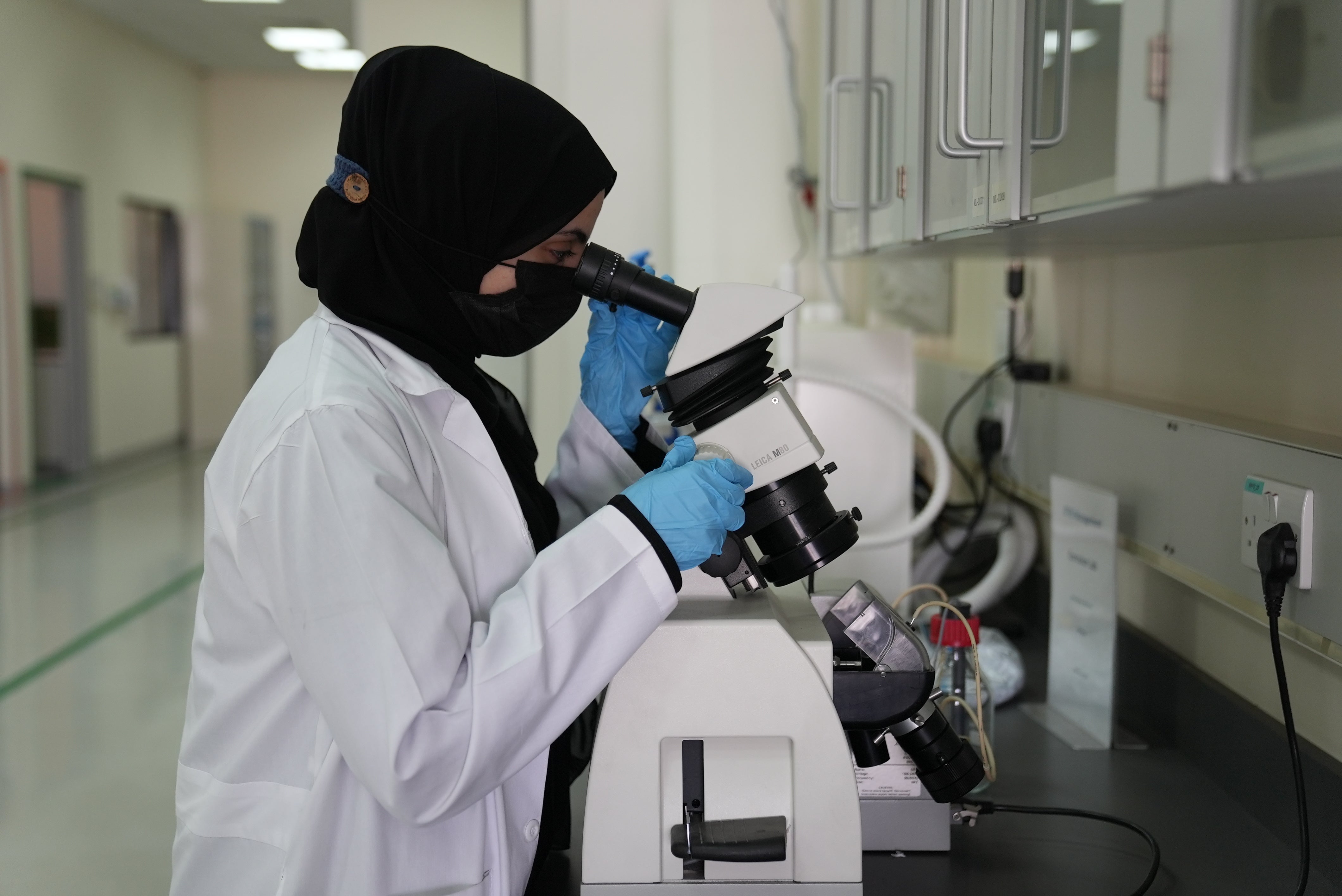 Researcher working at the Desalination Technology Research Institute (DTRI)
