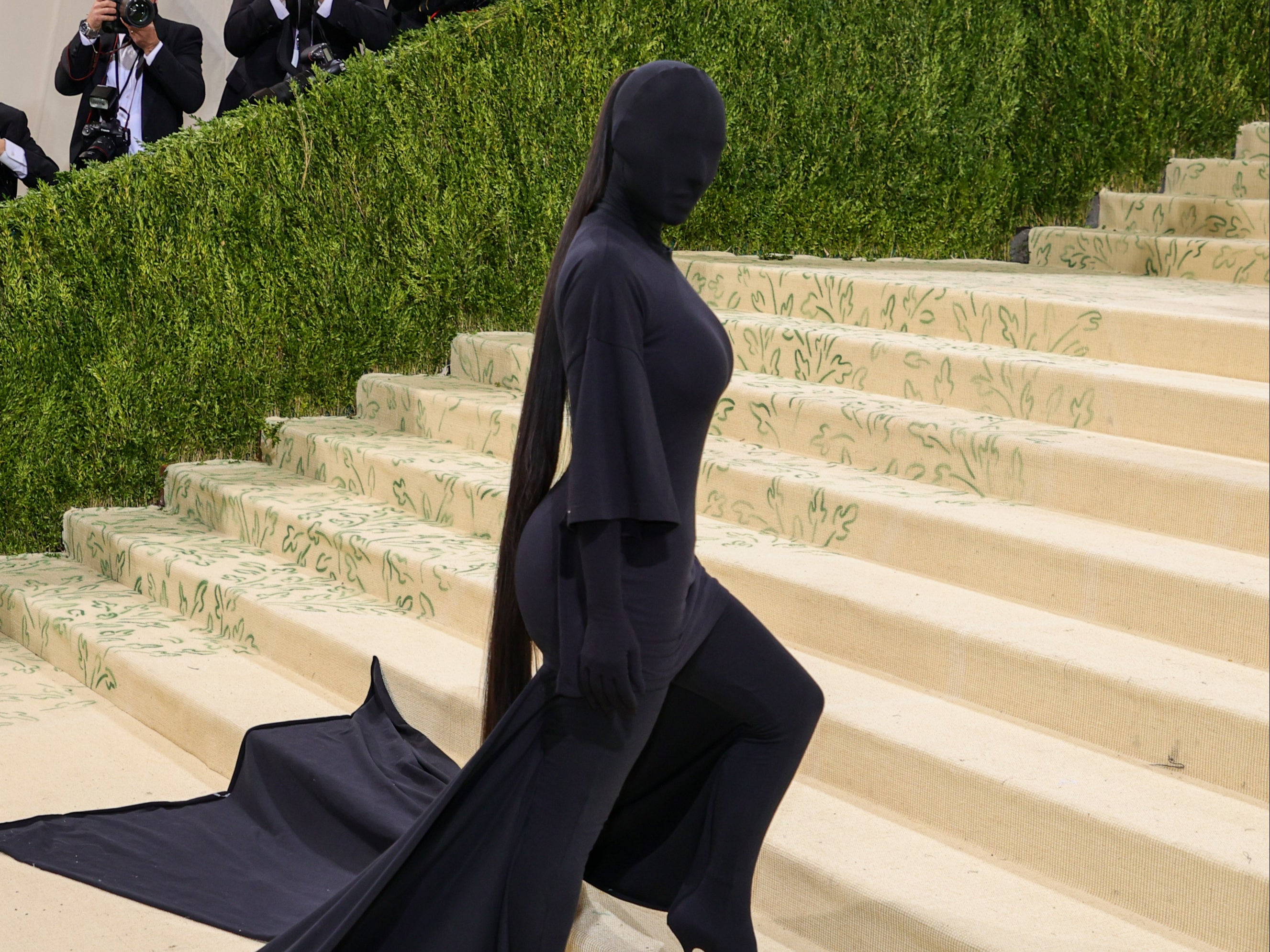 <p>Kim Kardashian at the 2021 Met Gala</p>