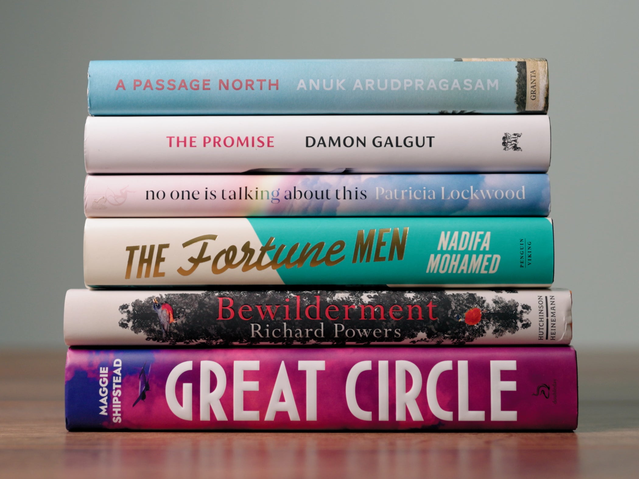 All six novels shortlisted for the 2021 Booker Prize