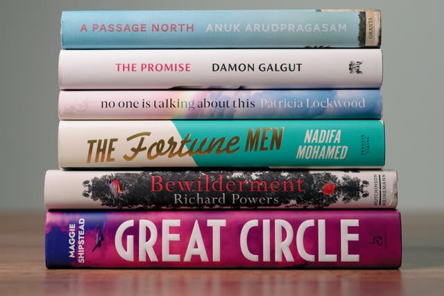 <p>All six novels shortlisted for the 2021 Booker Prize</p>