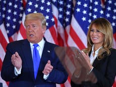 Melania went to bed before hearing 2020 election results, new book claims