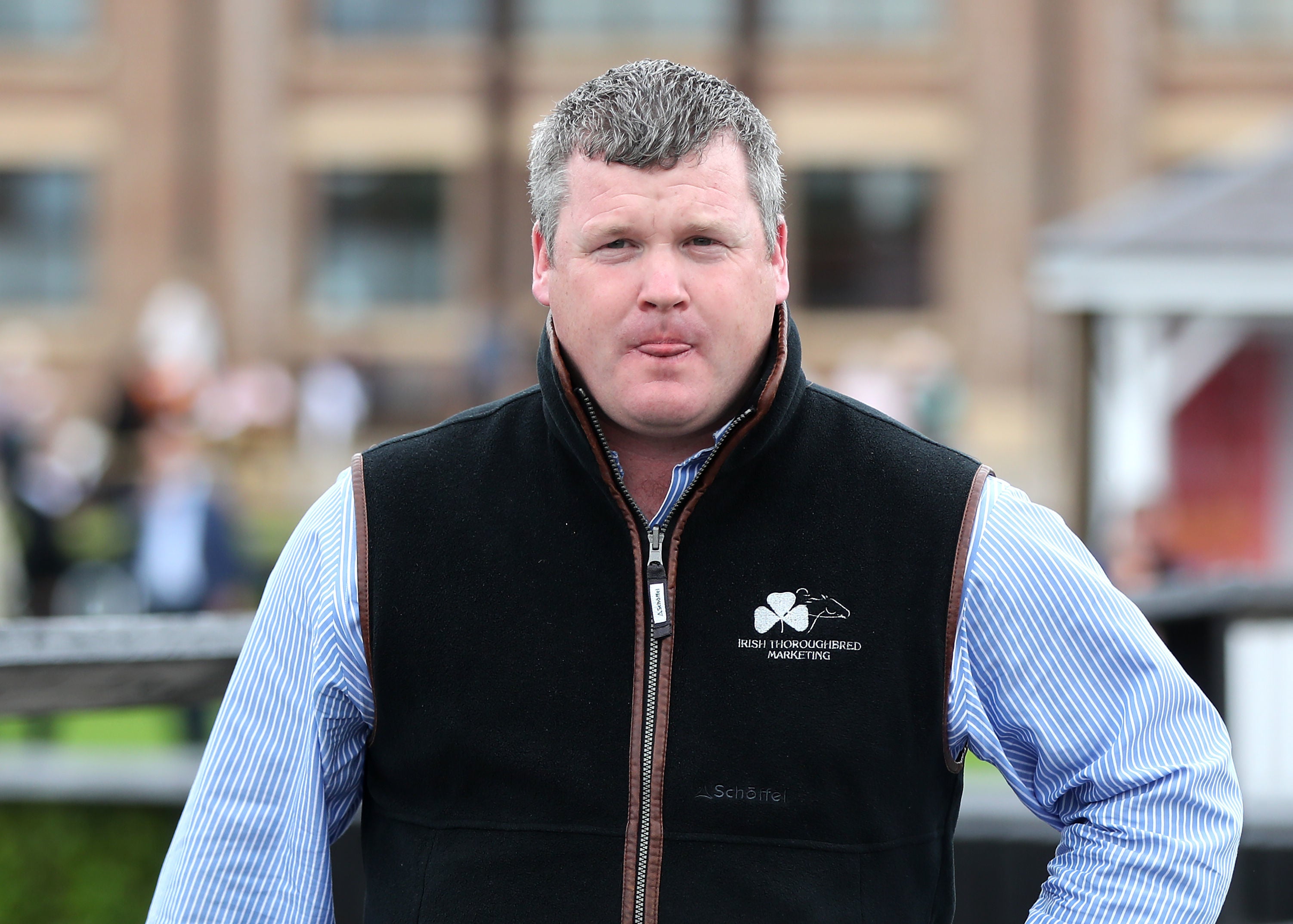 <p>Gordon Elliott returned to action at Punchestown on Tuesday </p>