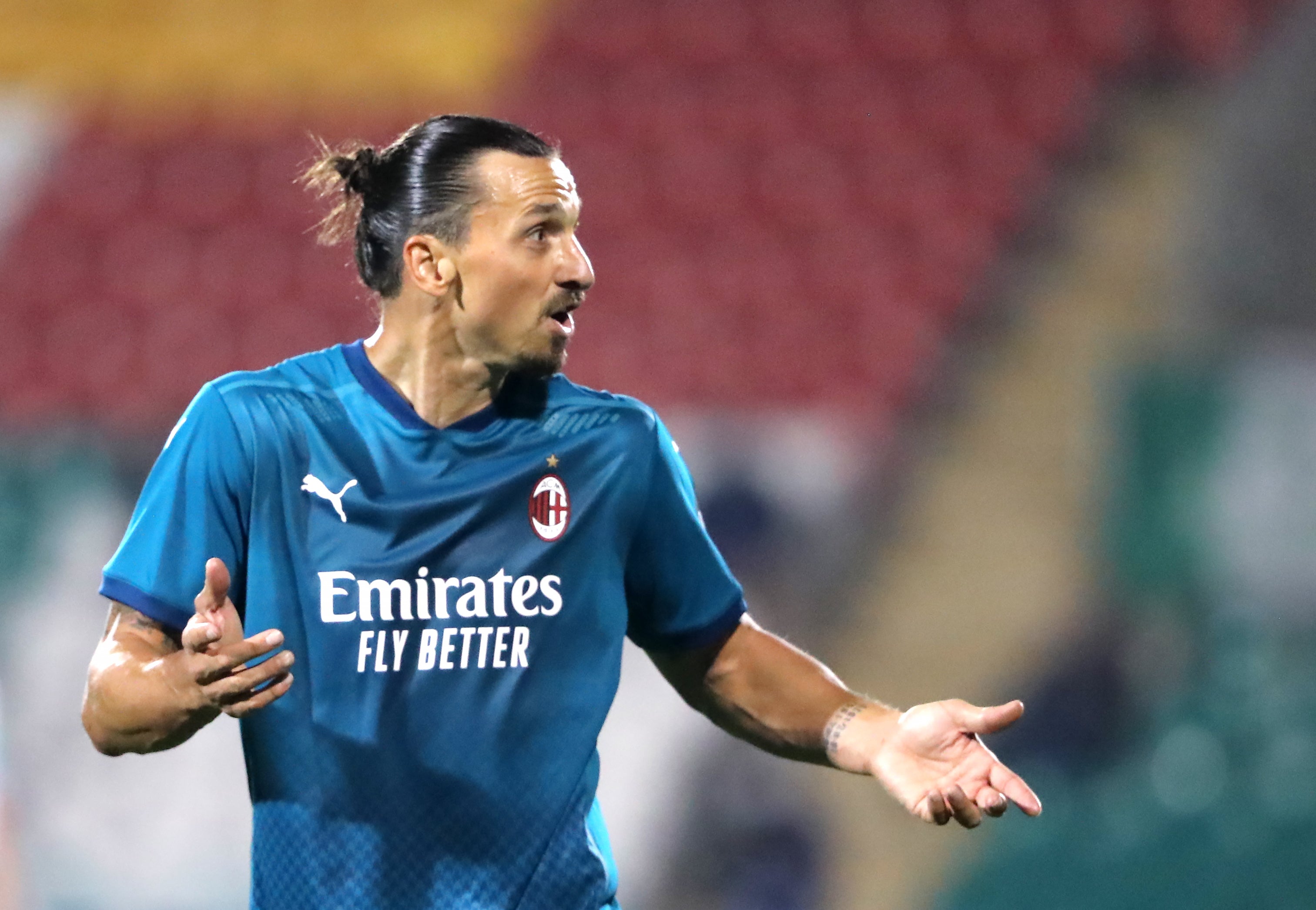 Zlatan Ibrahimovic is unlikely to play for Milan against Juventus (Niall Carson/PA)