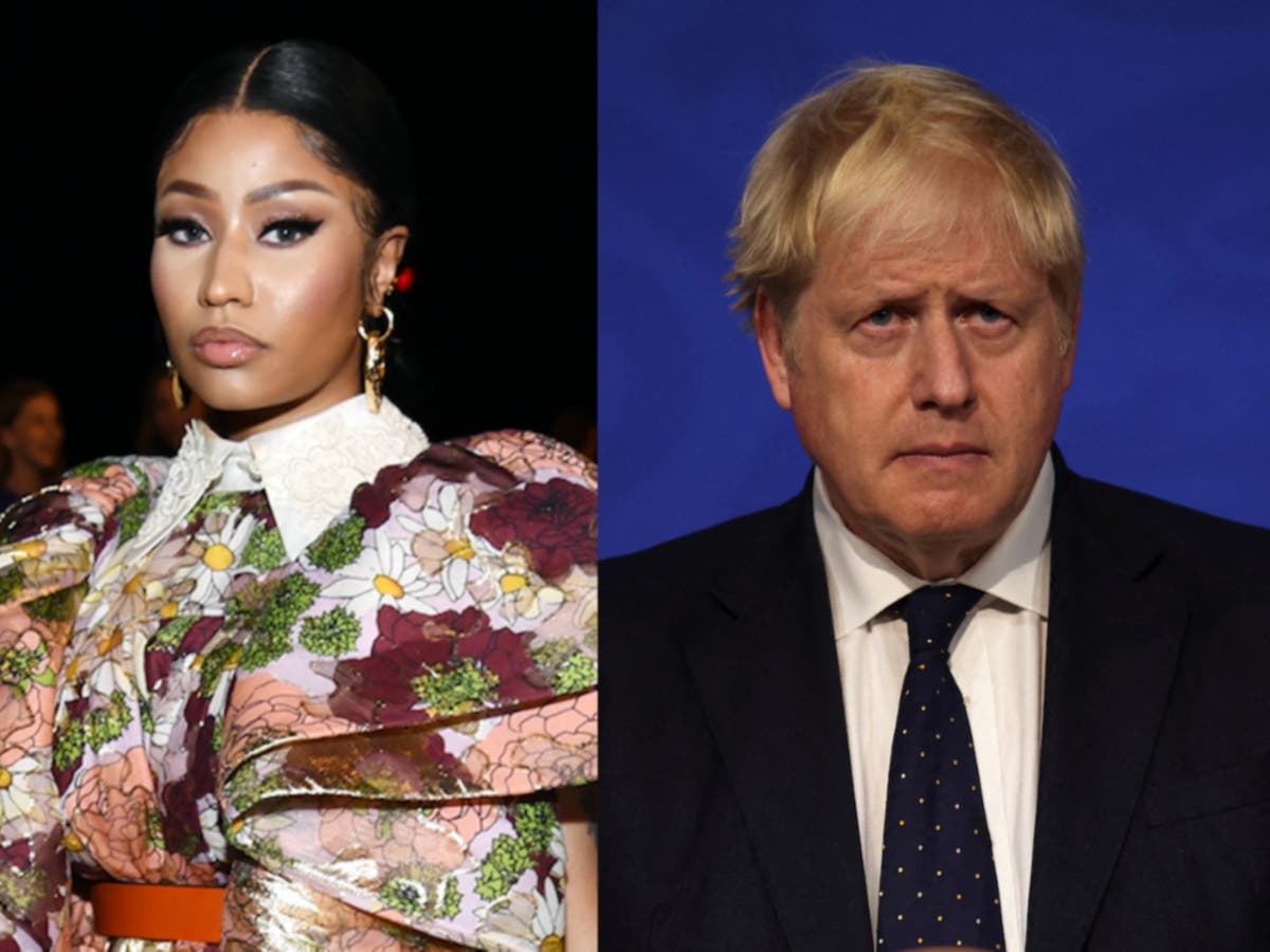 Nicki Minaj shares audio mocking Boris Johnson amid vaccine controversy