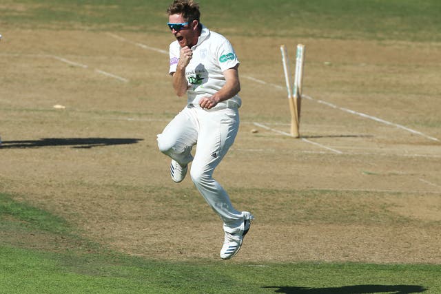 Liam Dawson finished with five for 45 on a dramatic day in Southampton (Mark Kerton/PA)
