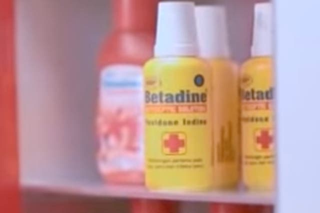 <p>Betadine, an iodine-based scrape and cut cleaner, is being touted by anti-vaxxers as a coronavirus preventative despite the manufacturer’s warning that the product does not stop the coronavirus.</p>