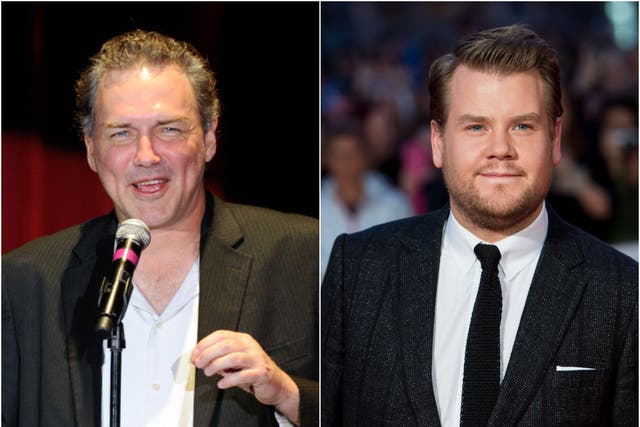 <p>James Corden (right) has paid tribute to Norm Macdonald </p>