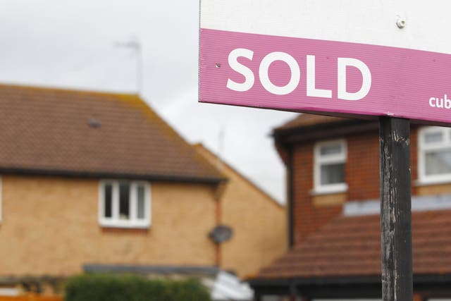 The average UK house price plunged by nearly £10,000 between June and July, as a full stamp duty holiday ended (Chris Ison/PA)