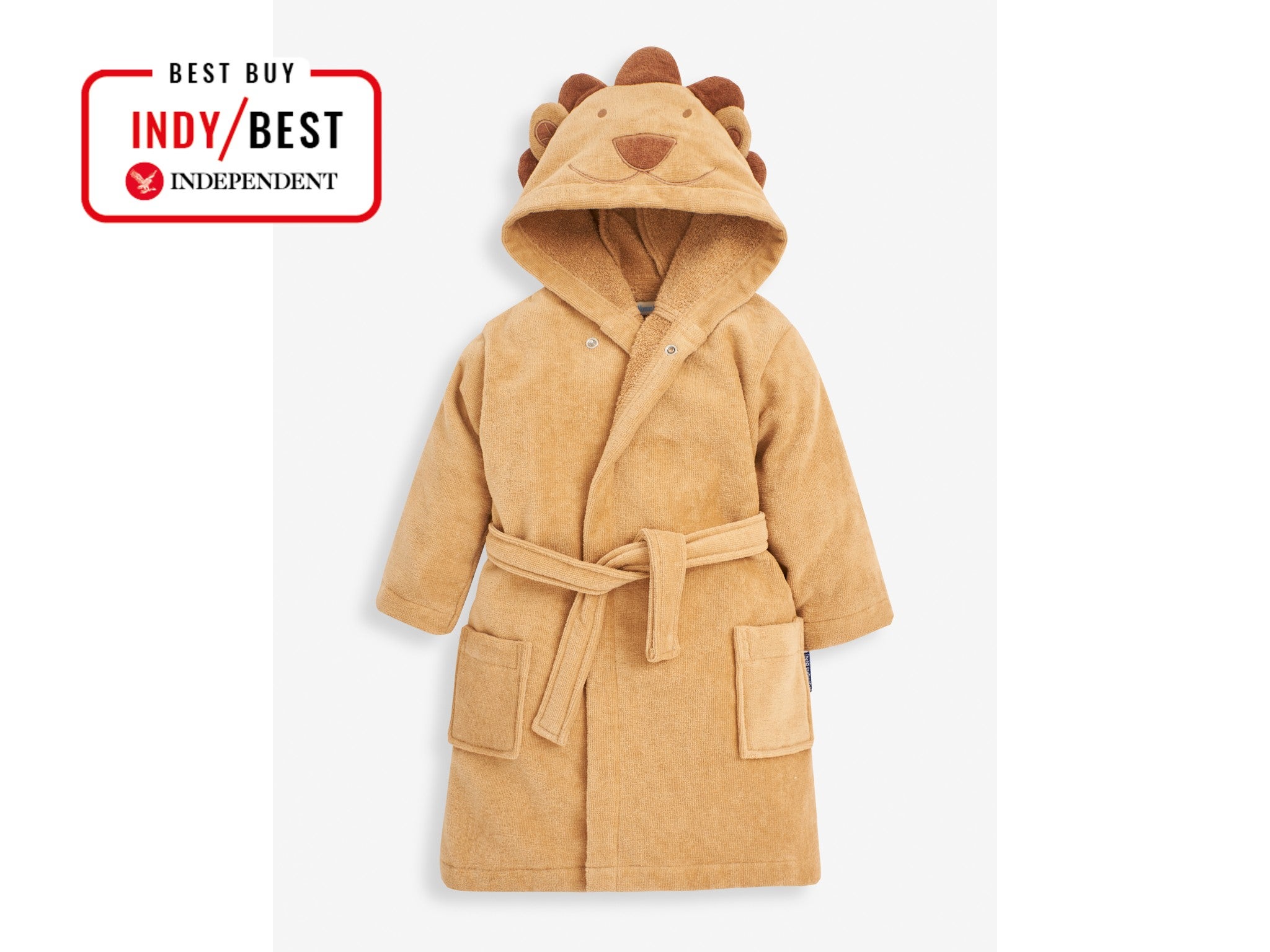 HOMELEVEL Childrens bathrobe with hood for boys and girls Sherpa reversible dressing gown. 