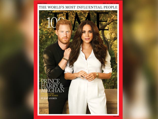 El príncipe Harry y Meghan Markle cubren la revista Time