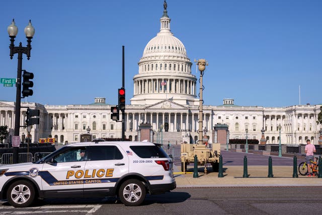 <p>The Capitol Police have requested the support of the National Guard on Saturday if events get violent </p>