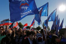 Ukraine seethes as Putin’s party courts voters in separatist-held Donbass