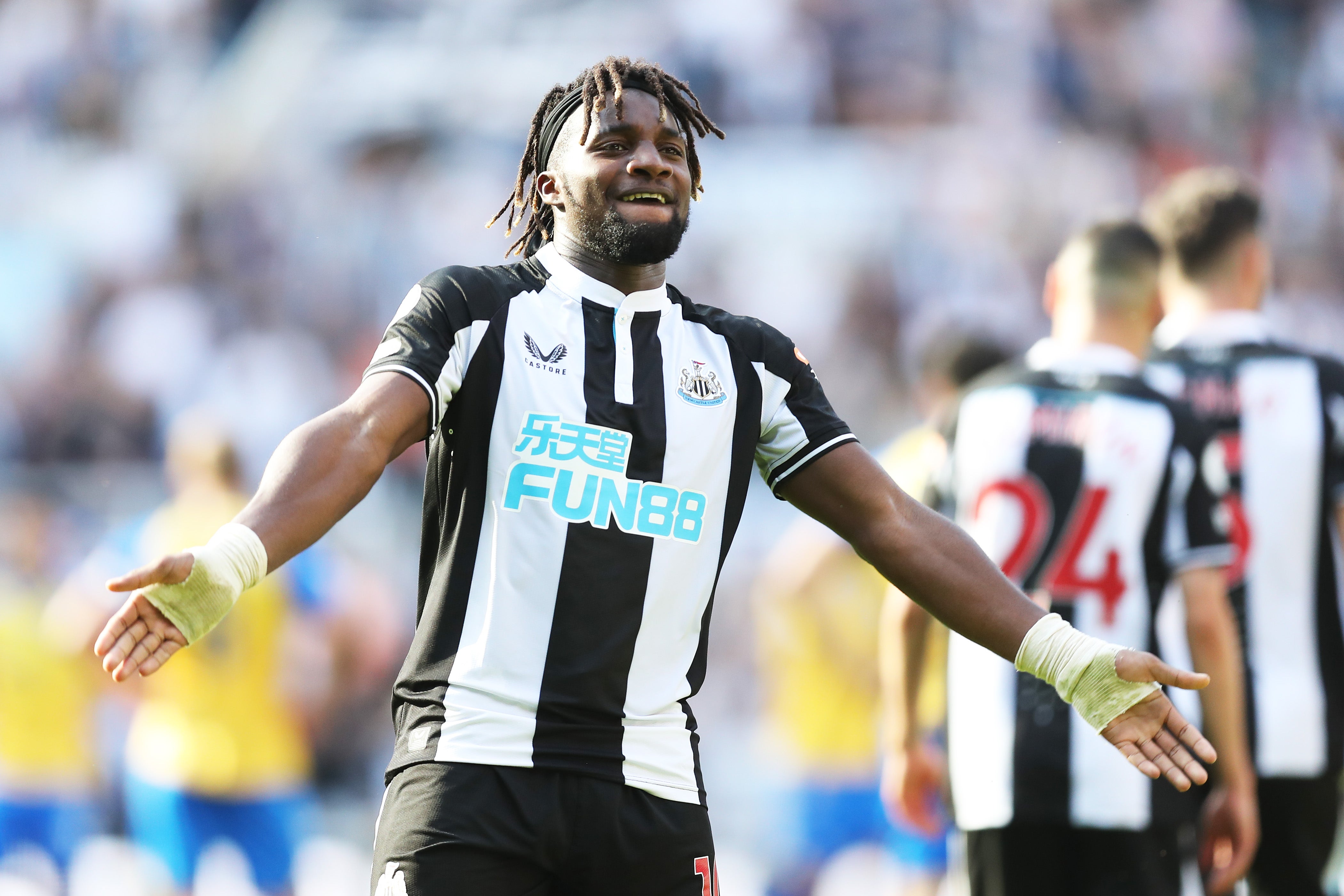 Newcastle forward Allan Saint-Maximin