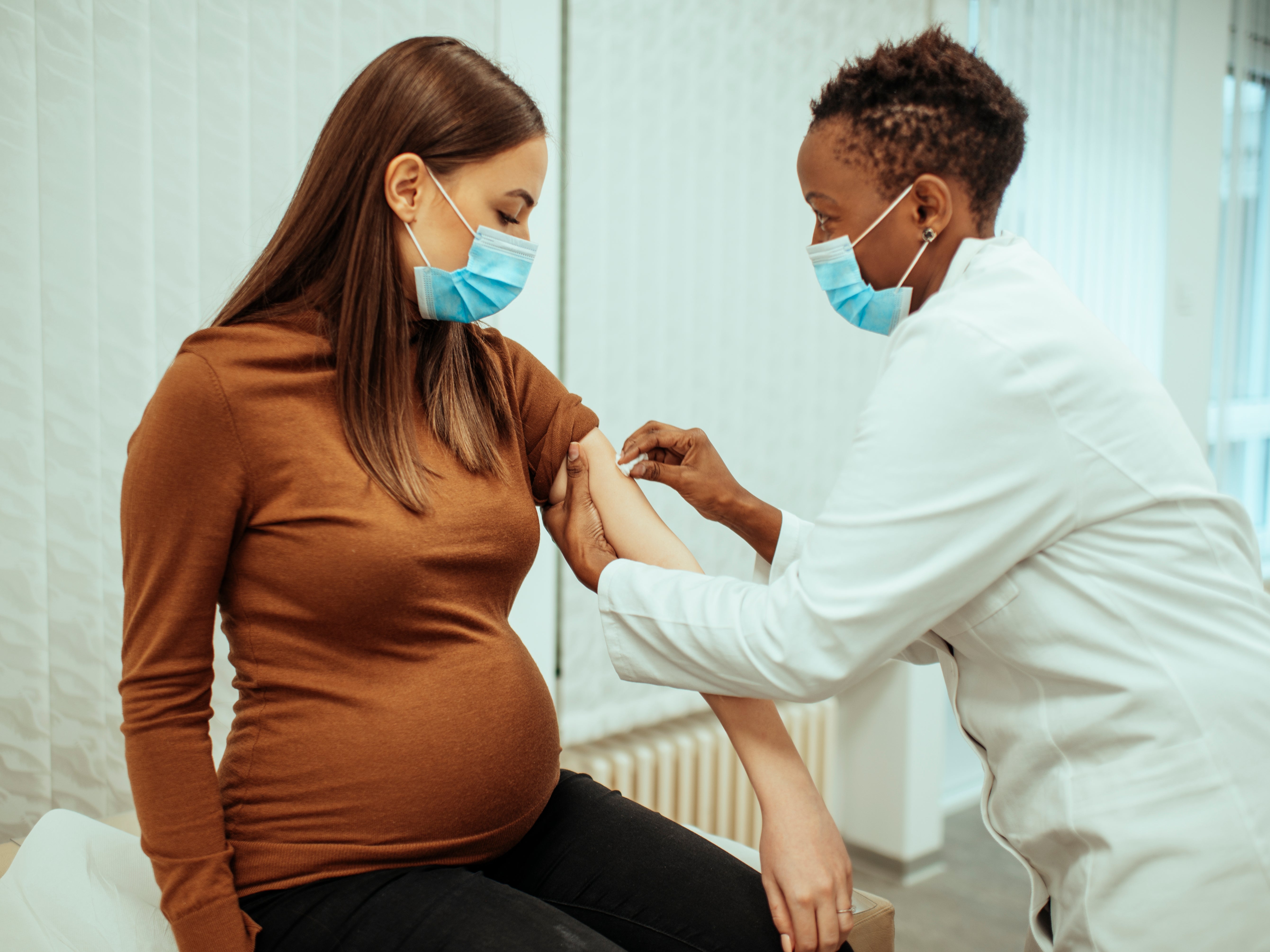 <p>Doctors are urging more pregnant women to get vaccinated against coronavirus. </p>