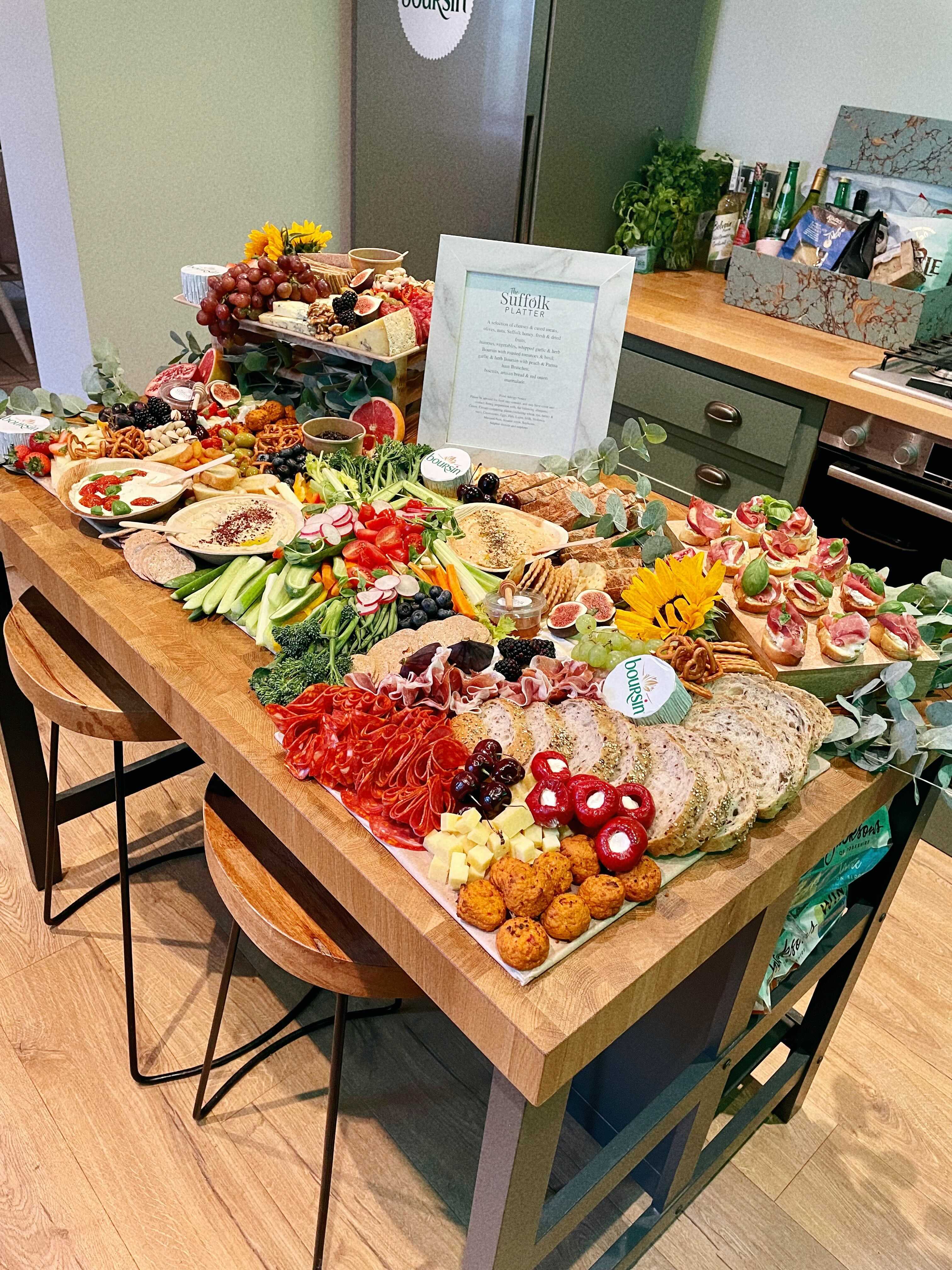 You’ll be greeted by The Suffolk’s Platter grazing board on your first night