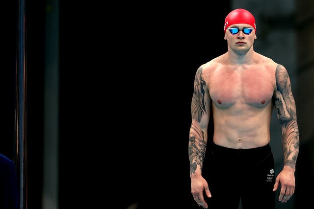 <p>Adam Peaty successfully defended his Olympic title in Tokyo</p>