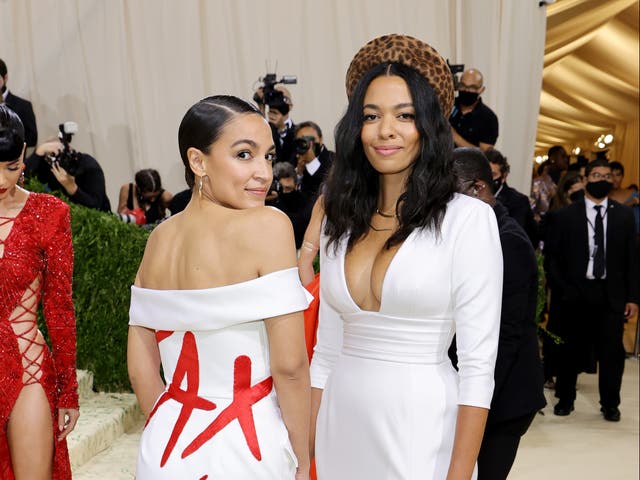 <p>Designer accuses brand behind AOC’s Met Gala dress of taking design</p>