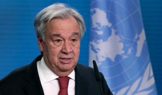 <p>Antonio Guterres said this week the COP26 talks risk failing because of mistrust between rich and poor countries</p>