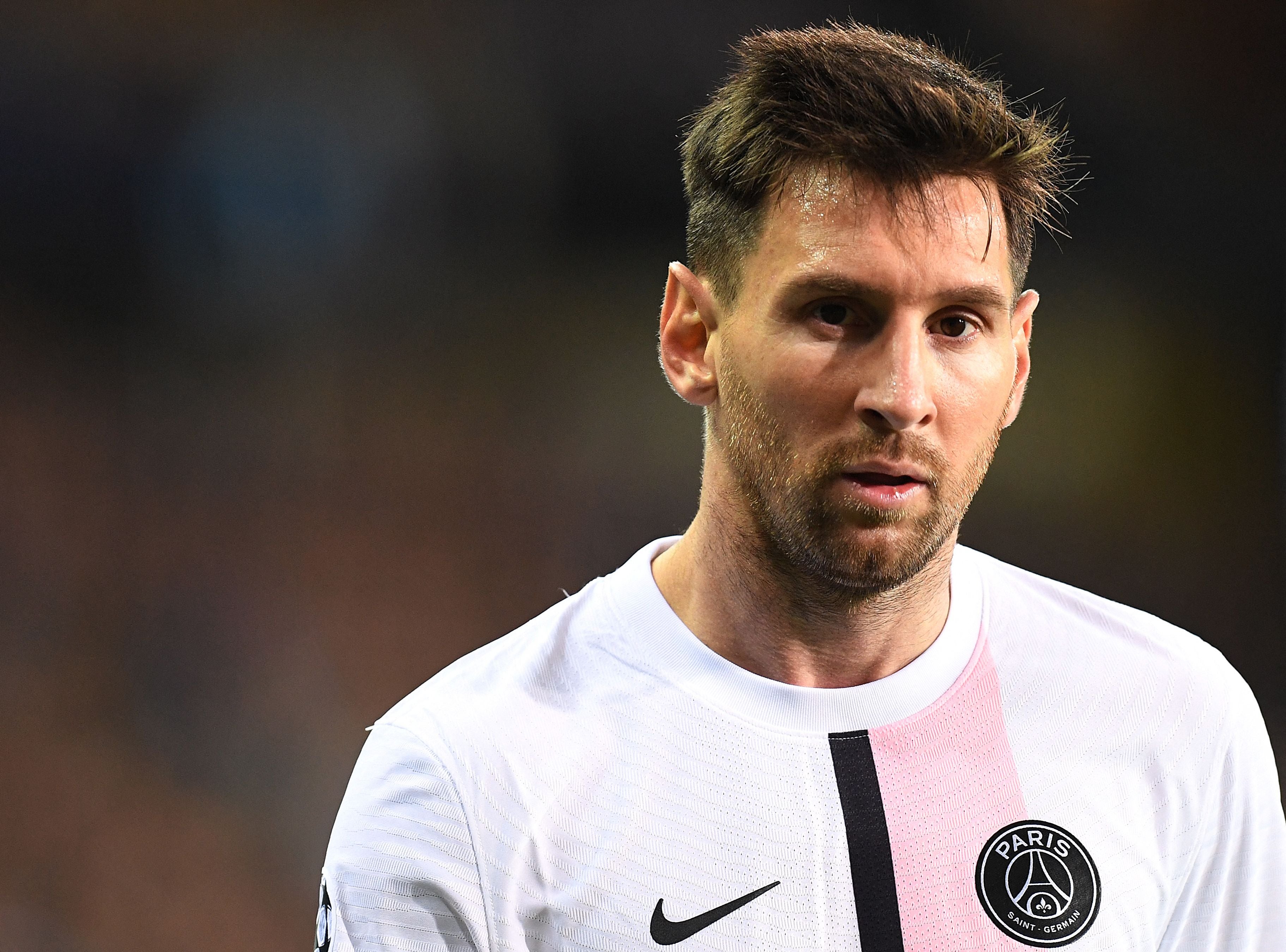 Lionel Messi made his first Champions League appearance for PSG against Club Bruges