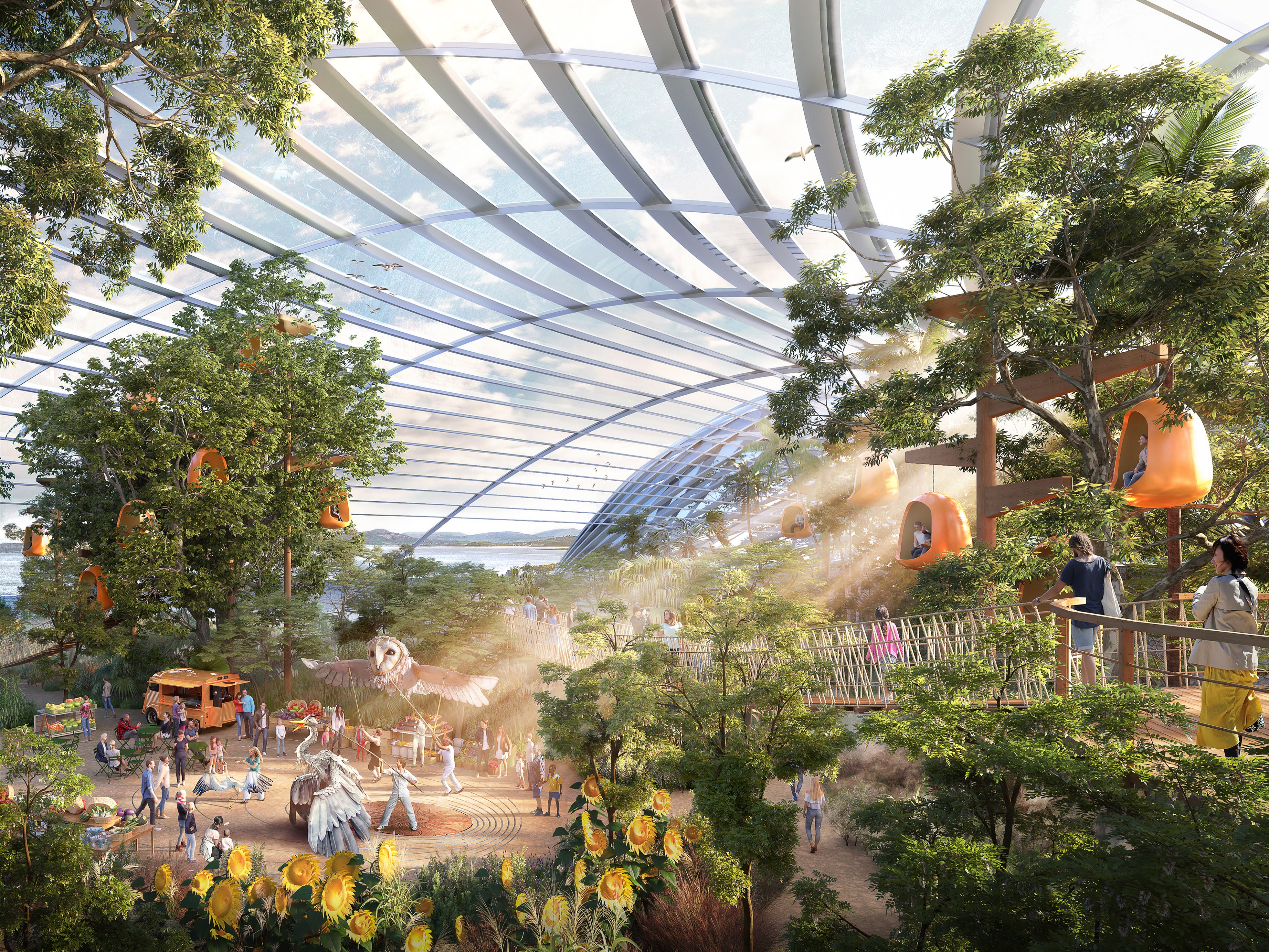An interior image of the proposed Eden Project North project