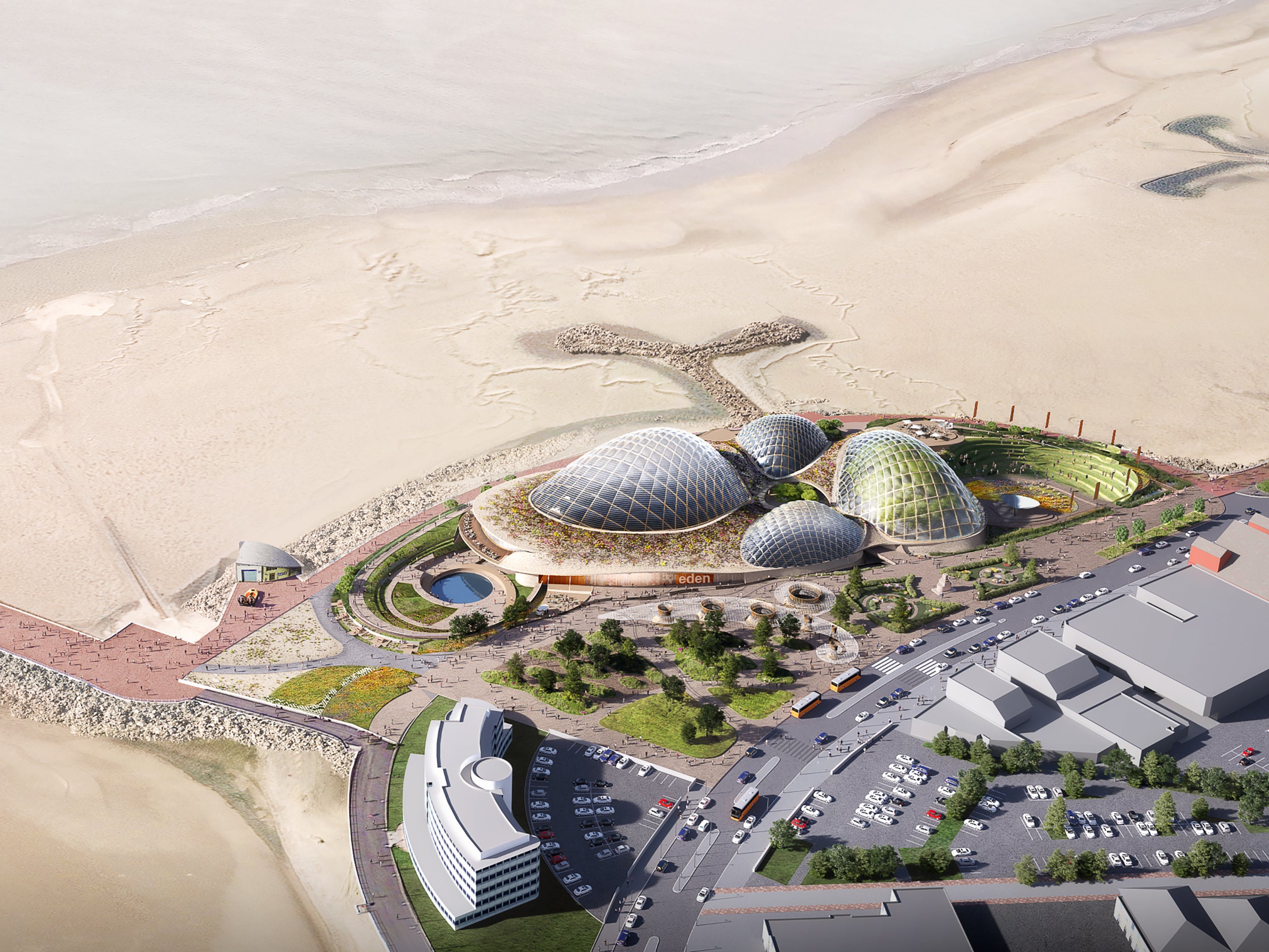 An image of the proposed Morecambe Eden Project