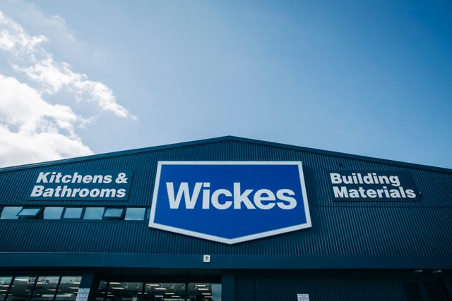 Wickes has upgraded its profit guidance (Wickes/PA)