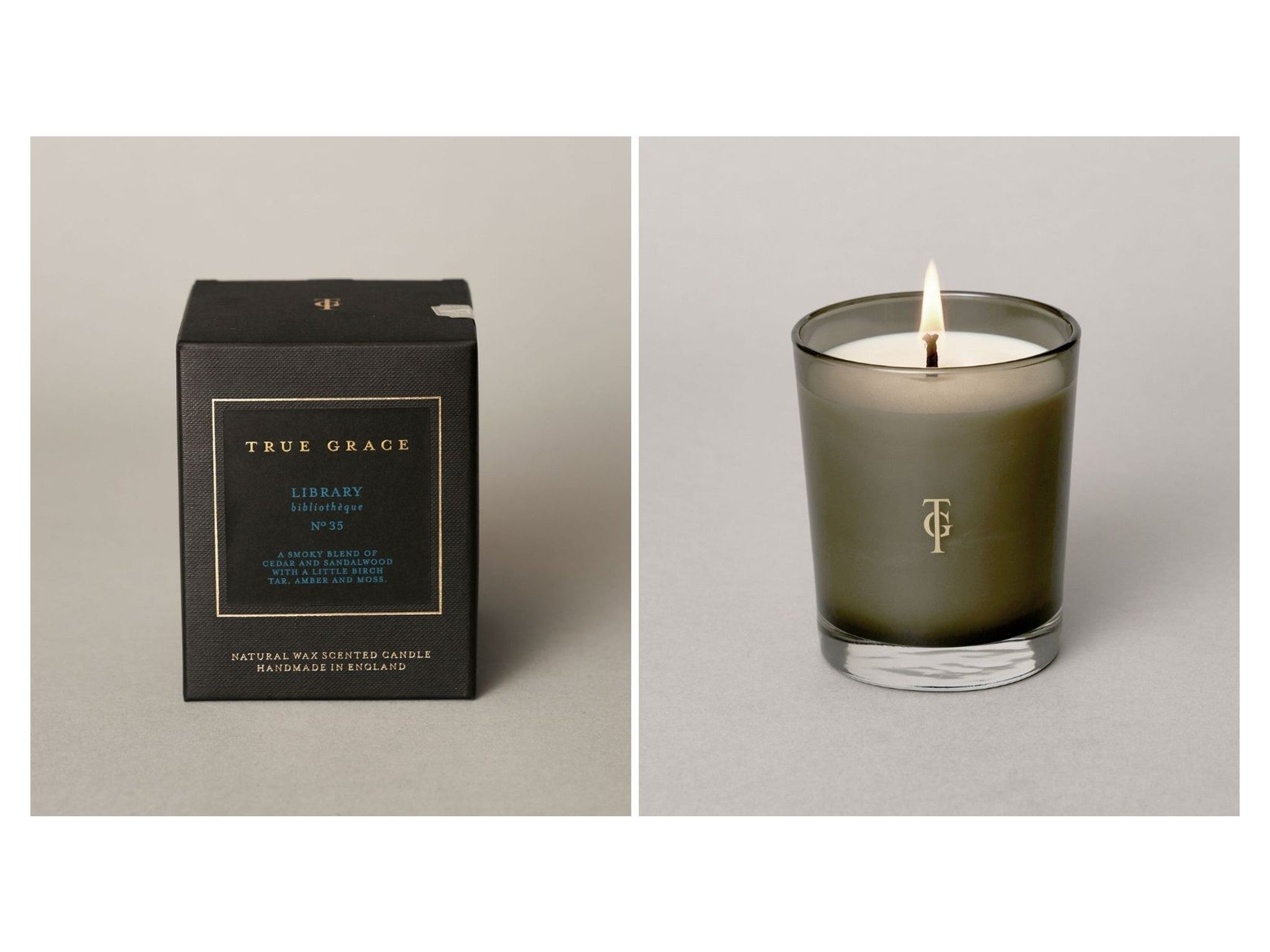 True Grace library classic candle  indybest