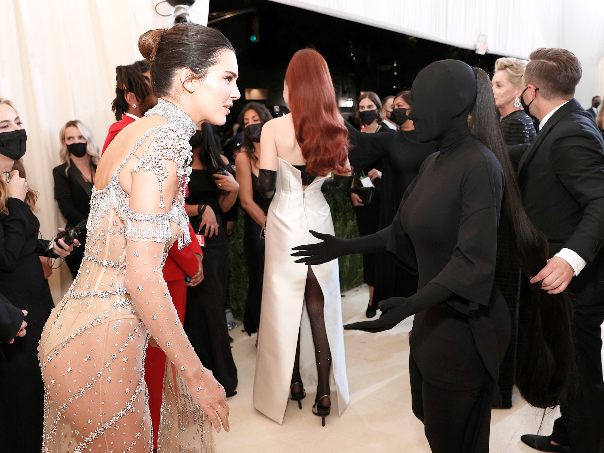 Met Gala 2021 Kim Kardashian switches to another slinky catsuit with mask  as Rihanna and stars dazzle at after parties  The US Sun